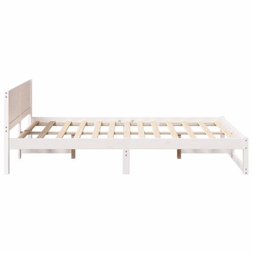 okvir za krevet Bijela Drvo 120 x 200 cm Izdržljiv Cijena