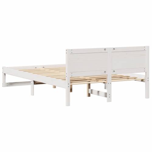 okvir za krevet Bijela Drvo 120 x 200 cm Izdržljiv Cijena