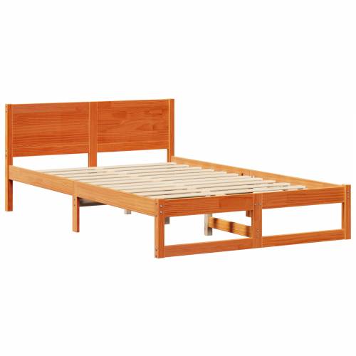 okvir kreveta Ulašteni smeđi Čvrsta borovina 120 x 200 cm Cijena