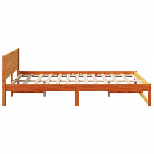 okvir kreveta Ulašteni smeđi Čvrsta borovina 120 x 200 cm Cijena