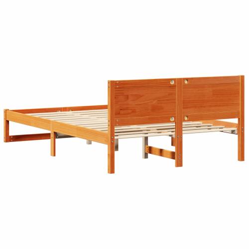 okvir kreveta Ulašteni smeđi Čvrsta borovina 120 x 200 cm Cijena