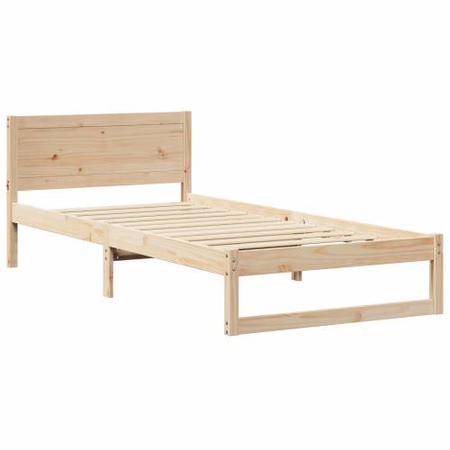 okvir kreveta Prirodni Čvrsta borovina 90 x 200 cm Izdržljiv Cijena