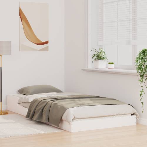 Krevetna konstrukcija Bijela 80 x 200 cm Masivna borovina Cijena