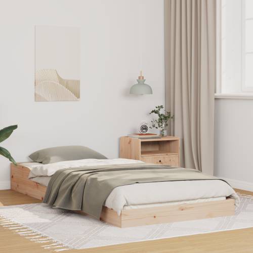 Krevetna konstrukcija Smeđa 80 x 210 cm Masivna borovina Cijena