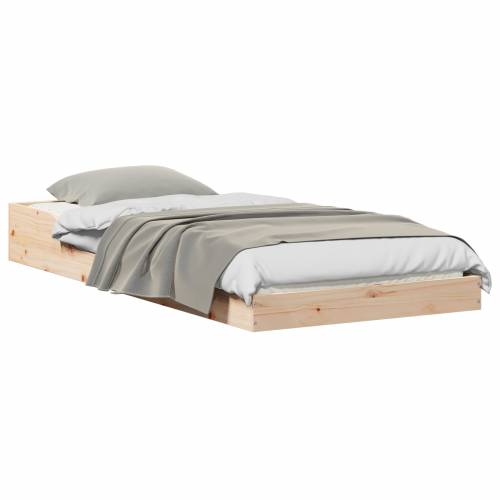 Krevetna konstrukcija Smeđa 80 x 210 cm Masivna borovina Cijena