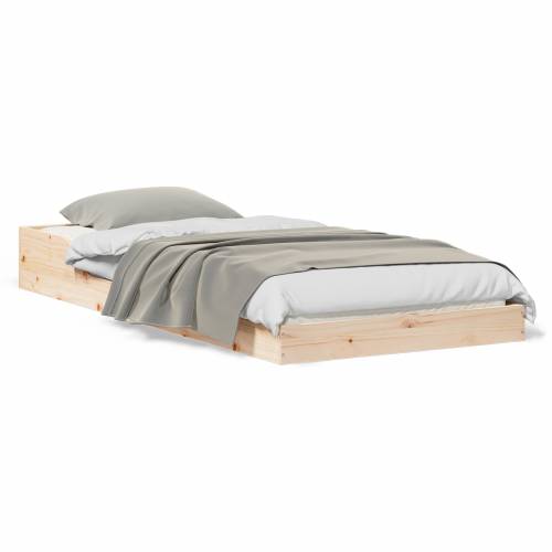 Krevetna konstrukcija Smeđa 80 x 210 cm Masivna borovina Cijena