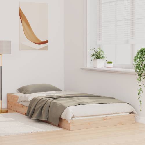 Krevetna konstrukcija Smeđa 80 x 210 cm Masivna borovina Cijena