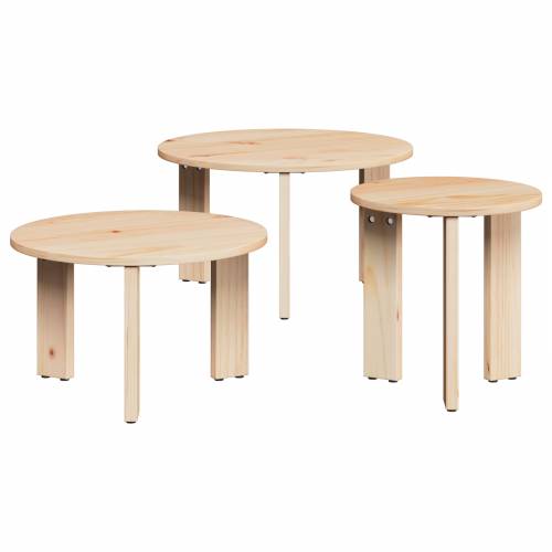 3 pcs 47.5 x 47.5 x 27 cm Čvrsta borova drva Cijena