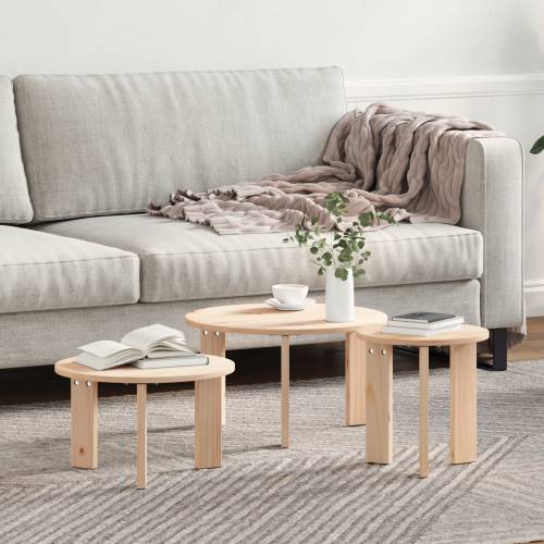 3 pcs 47.5 x 47.5 x 27 cm Čvrsta borova drva Cijena