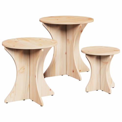 3 pcs 46 x 46 x 47 cm Čvrsta borova drva Cijena