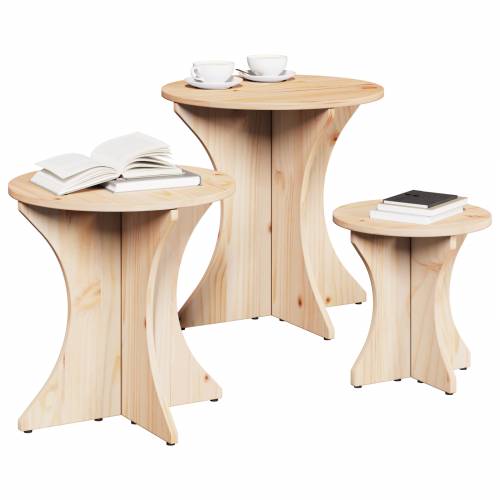 3 pcs 46 x 46 x 47 cm Čvrsta borova drva Cijena