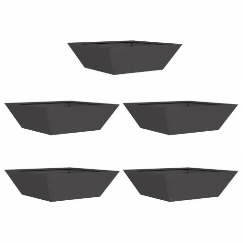 Crni plastični set sadilica 50 x 50 x 15 cm Cijena