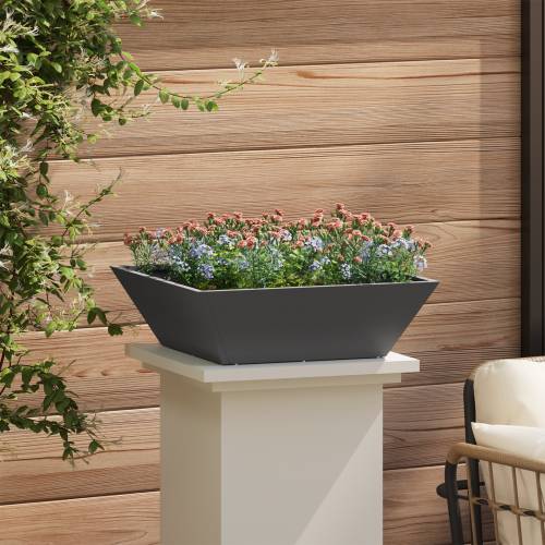 Crni plastični set sadilica 50 x 50 x 15 cm Cijena
