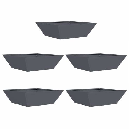 Set plastičnih saksija Antracit Plastika 50 x 50 x 15 cm Cijena