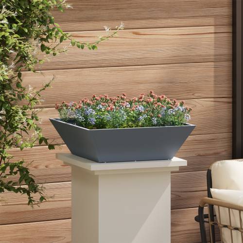 Set plastičnih saksija Antracit Plastika 50 x 50 x 15 cm Cijena