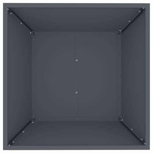 Set plastičnih saksija Antracit Plastika 50 x 50 x 15 cm Cijena
