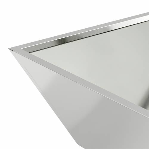 Metalna sadilica Pocinčani čelik 50 x 50 x 15 cm Pravokutna Cijena