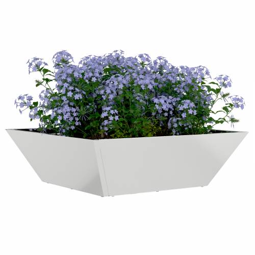 Metalna sadilica Pocinčani čelik 50 x 50 x 15 cm Izdržljiva Cijena