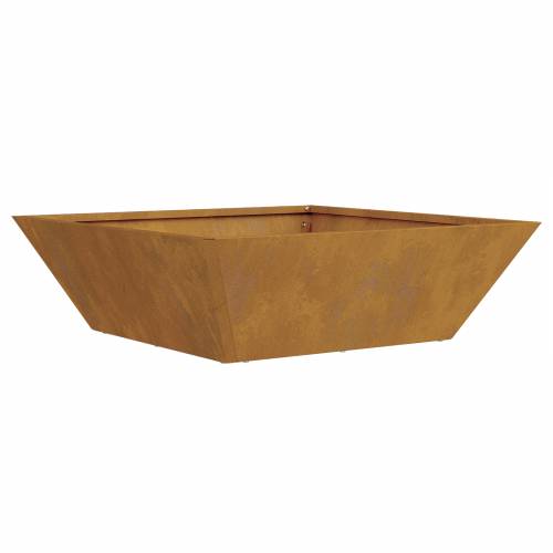Metalna saksija Čelik otpornog na vremenske uvjete 50 x 50 x 15 cm Cijena