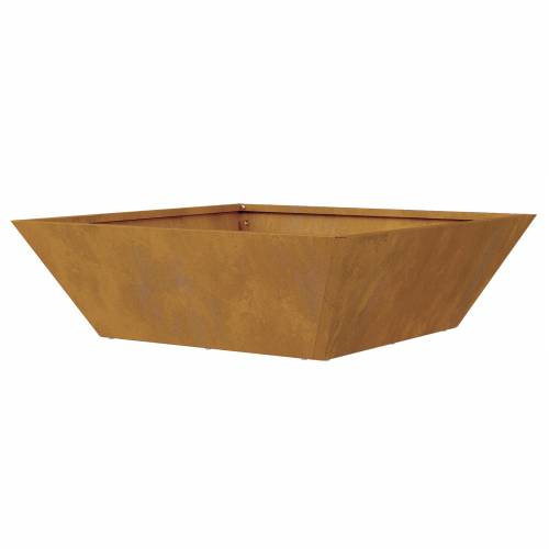 Metalna saksija Čelik otpornog na vremenske uvjete 50 x 50 x 15 cm Cijena