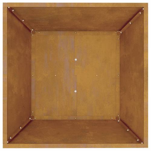 Metalna saksija Čelik otpornog na vremenske uvjete 50 x 50 x 15 cm Cijena