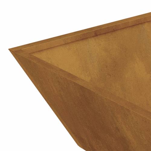 Metalna saksija Čelik otpornog na vremenske uvjete 50 x 50 x 15 cm Cijena