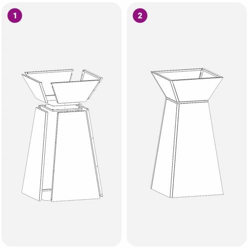 set stalaka za biljke Maslinasta Metal 35 x 35 x 73 cm Cijena