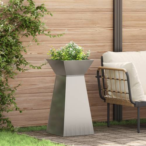 Metalne sadilice Pocinčani čelik 35 x 35 x 73 cm Dekorativni umetci Cijena