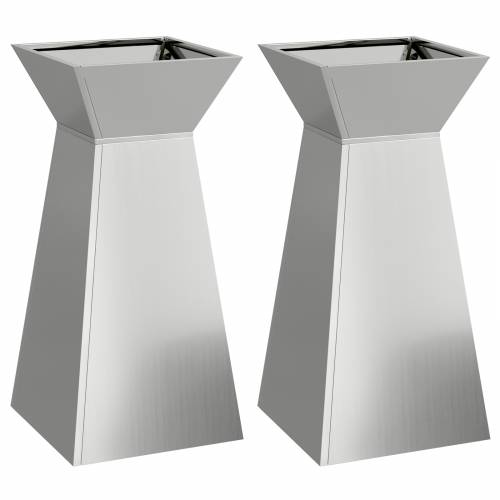 Metalne sadilice Pocinčani čelik 35 x 35 x 73 cm Dekorativni umetci Cijena