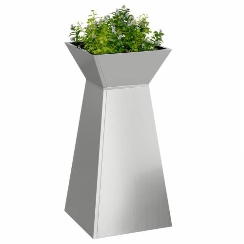 Metalne sadilice Pocinčani čelik 35 x 35 x 73 cm Dekorativni umetci Cijena