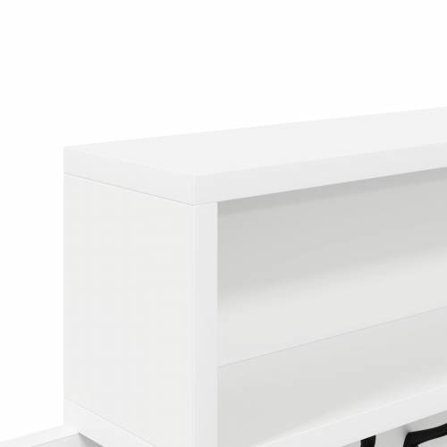 Vješalica za kapute na zidu s policom Bijela 100 x 12 x 43.5 cm Cijena