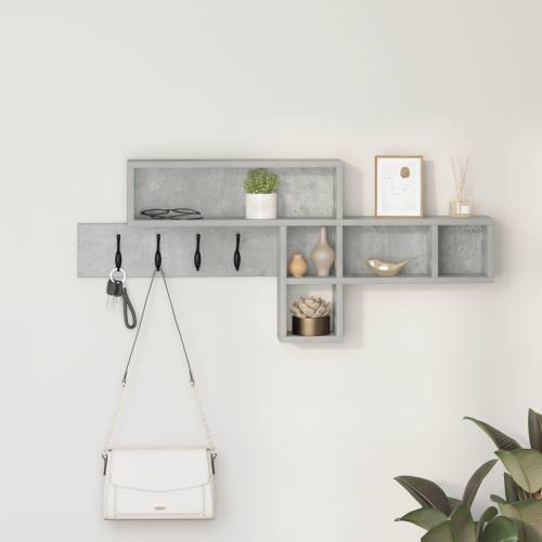 Vješalica za kapute na zidu Betonska siva 100 x 12 x 43.5 cm Cijena