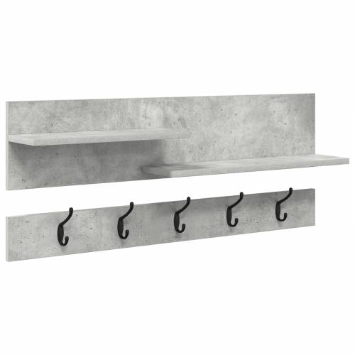 Vješalica za kapute na zidu Beton siva 90 x 15 x 36 cm Cijena