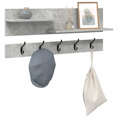 Vješalica za kapute na zidu Beton siva 90 x 15 x 36 cm Cijena