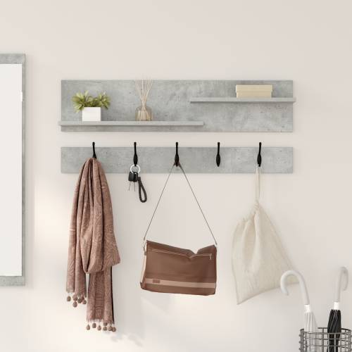 Vješalica za kapute na zidu Beton siva 90 x 15 x 36 cm Cijena