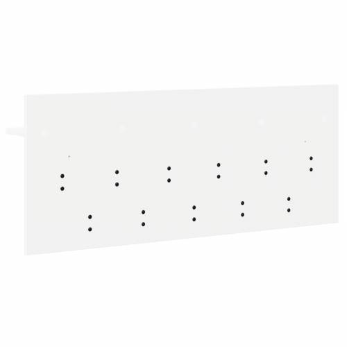 Vješalica za kapute na zidu s policom s pohranom Bijela 100 x 40 x 12 cm Cijena