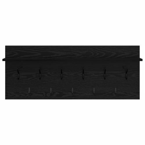 Vješalica za kapute na zidu Crni hrast 100 x 40 x 12 cm Cijena