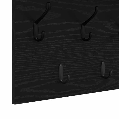 Vješalica za kapute na zidu Crni hrast 100 x 40 x 12 cm Cijena