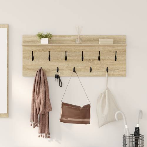 Vješalica za kapute na zidu sonoma hrast 100 x 40 x 12 cm Cijena