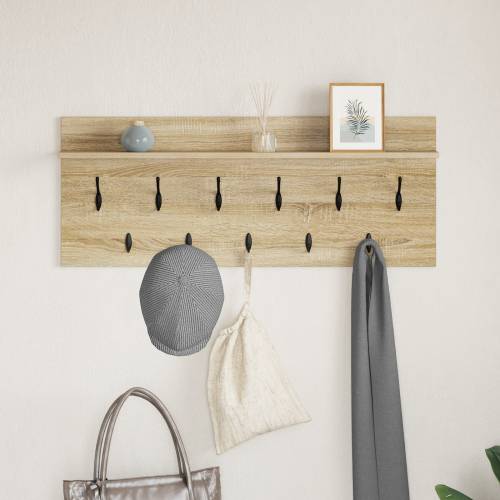 Vješalica za kapute na zidu sonoma hrast 100 x 40 x 12 cm Cijena