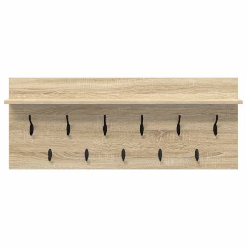 Vješalica za kapute na zidu sonoma hrast 100 x 40 x 12 cm Cijena