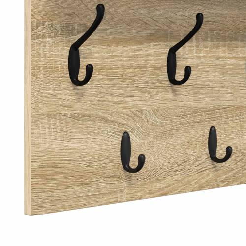 Vješalica za kapute na zidu sonoma hrast 100 x 40 x 12 cm Cijena