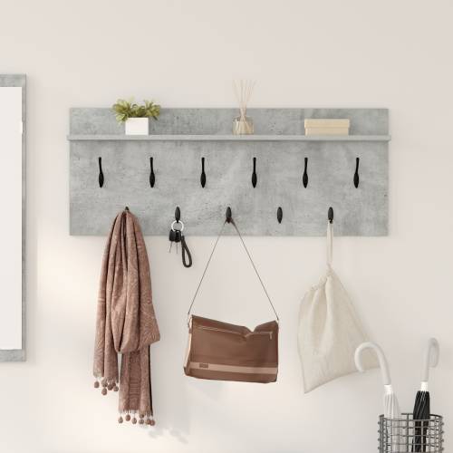 Vješalica za kapute na zidu Beton siva 100 x 40 x 12 cm Cijena