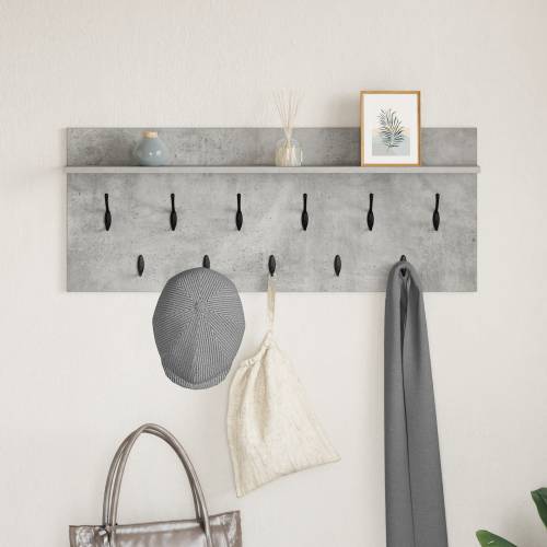 Vješalica za kapute na zidu Beton siva 100 x 40 x 12 cm Cijena