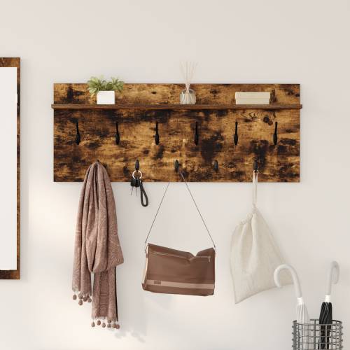 Vješalica za kapute na zidu Dimljeni hrast 100 x 40 x 12 cm Cijena
