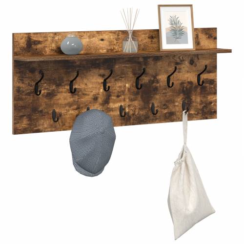 Vješalica za kapute na zidu Dimljeni hrast 100 x 40 x 12 cm Cijena