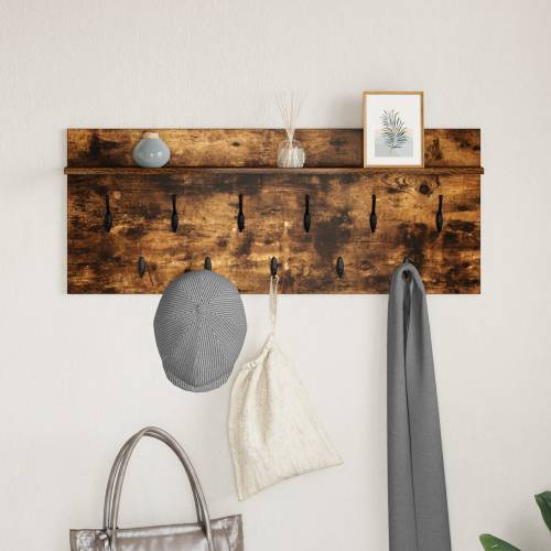 Vješalica za kapute na zidu Dimljeni hrast 100 x 40 x 12 cm Cijena