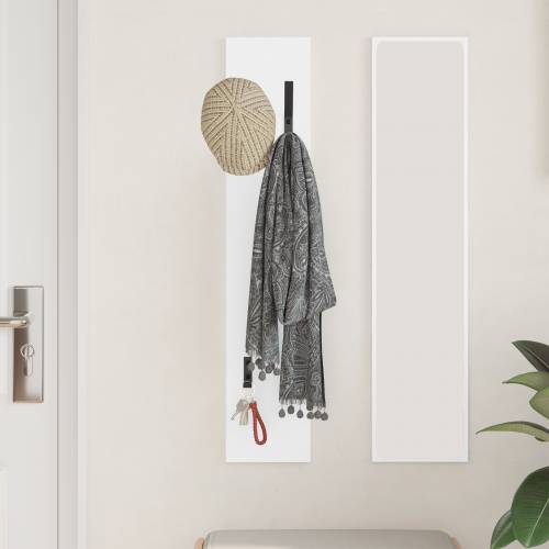 Vješalica za kapute na zidu s pohranom Bijela 20 x 1.5 x 100 cm Cijena
