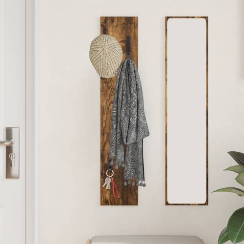 Vješalica za kapute na zidu Dimljeni hrast 20 x 1.5 x 100 cm Cijena