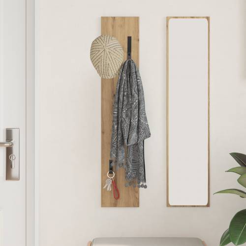 Vješalica za kapute na zidu hrast artisan 20 x 1.5 x 100 cm Cijena